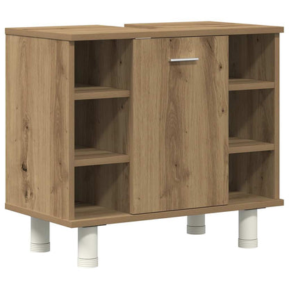 vidaXL 3-tlg. Badmöbel-Set Artisan-Eiche Holzwerkstoff