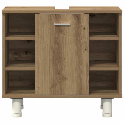 vidaXL 3-tlg. Badmöbel-Set Artisan-Eiche Holzwerkstoff