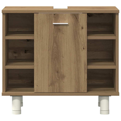 vidaXL 3-tlg. Badmöbel-Set Artisan-Eiche Holzwerkstoff