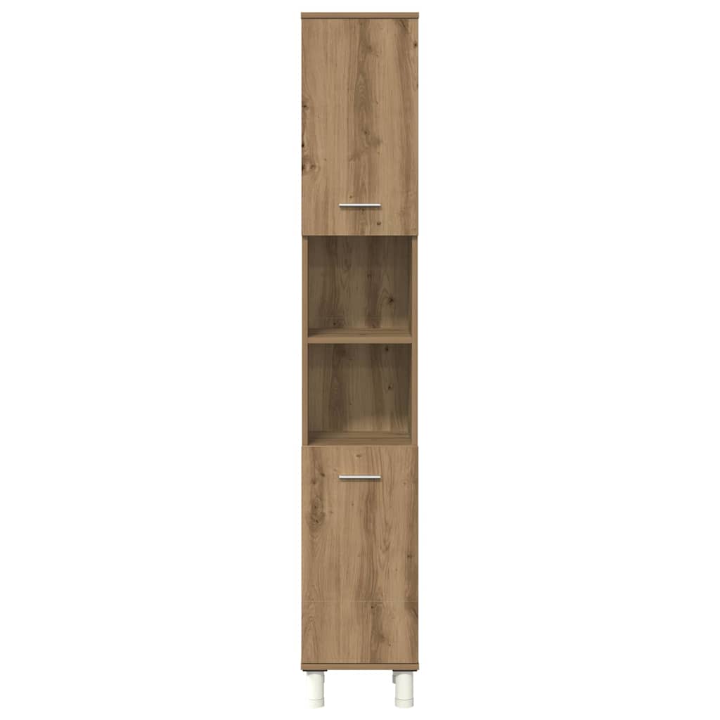 vidaXL 3-tlg. Badmöbel-Set Artisan-Eiche Holzwerkstoff