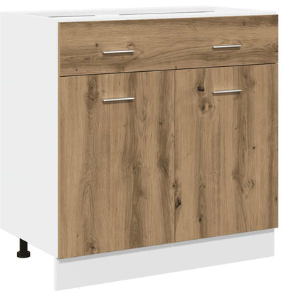 vidaXL 7-tlg. Küchenschrank-Set Lyon Artisan-Eiche Holzwerkstoff