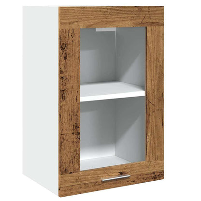 vidaXL 11-tlg. Küchenschrank-Set Lyon Altholz-Optik Holzwerkstoff