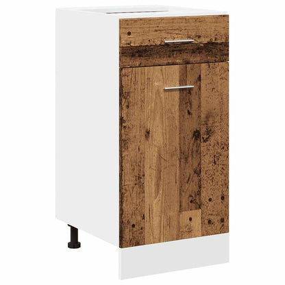 vidaXL 11-tlg. Küchenschrank-Set Lyon Altholz-Optik Holzwerkstoff