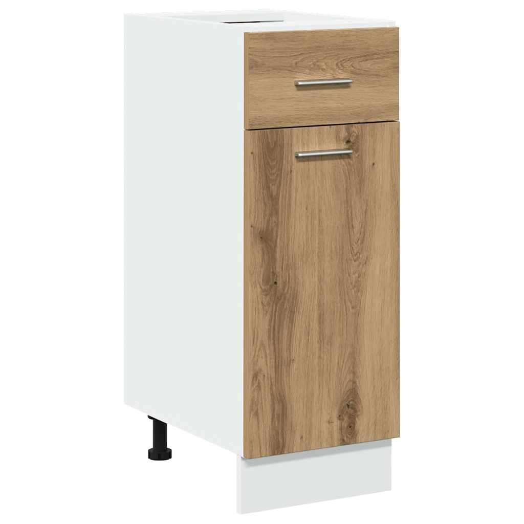 vidaXL 11-tlg. Küchenschrank-Set Lyon Artisan-Eiche Holzwerkstoff