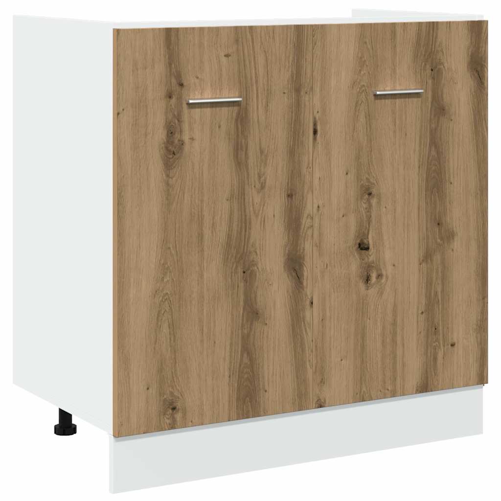 vidaXL 11-tlg. Küchenschrank-Set Lyon Artisan-Eiche Holzwerkstoff