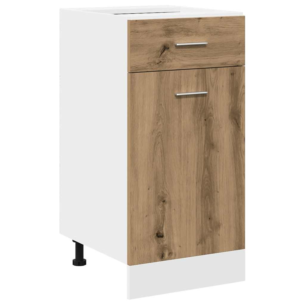 vidaXL 11-tlg. Küchenschrank-Set Lyon Artisan-Eiche Holzwerkstoff