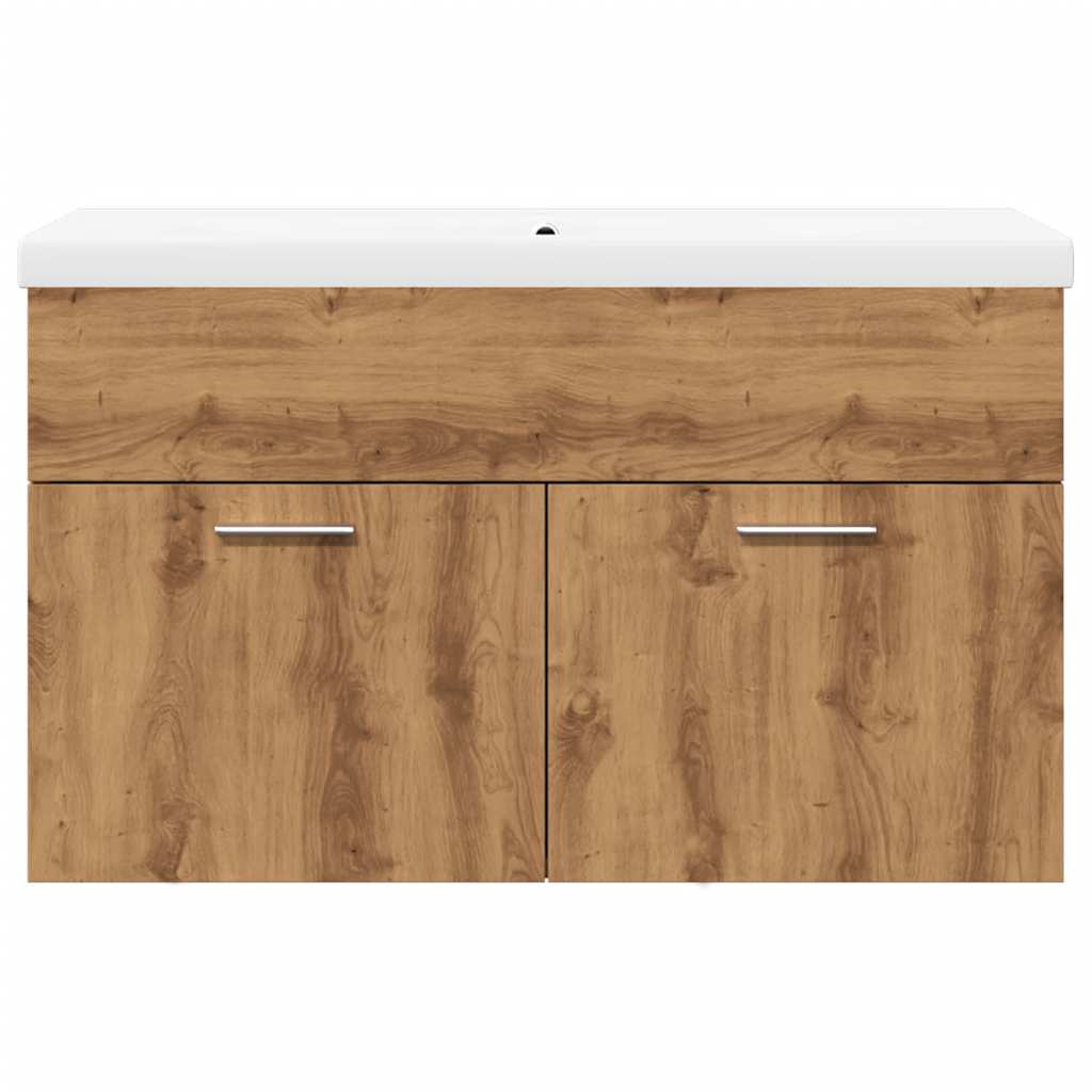 vidaXL 2-tlg. Badmöbel-Set Artisan-Eiche Holzwerkstoff