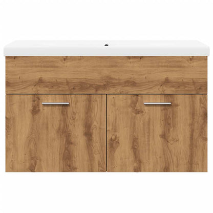 vidaXL 2-tlg. Badmöbel-Set Artisan-Eiche Holzwerkstoff