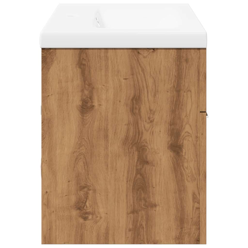 vidaXL 2-tlg. Badmöbel-Set Artisan-Eiche Holzwerkstoff