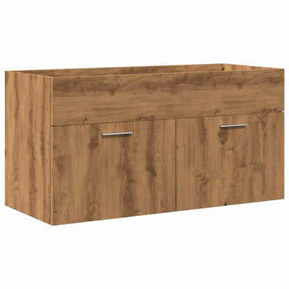 vidaXL Ensemble de meubles de salle de bain 3 pcs Chêne Artisan Bois d'ingénierie