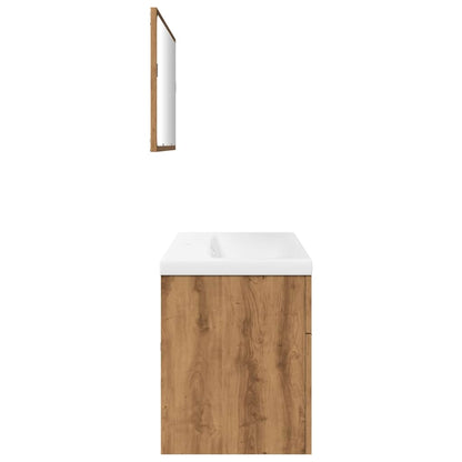 vidaXL Ensemble de meubles de salle de bain 3 pcs Chêne Artisan Bois d'ingénierie