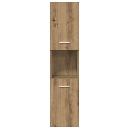 vidaXL 4-tlg. Badmöbel-Set Artisan-Eiche Holzwerkstoff
