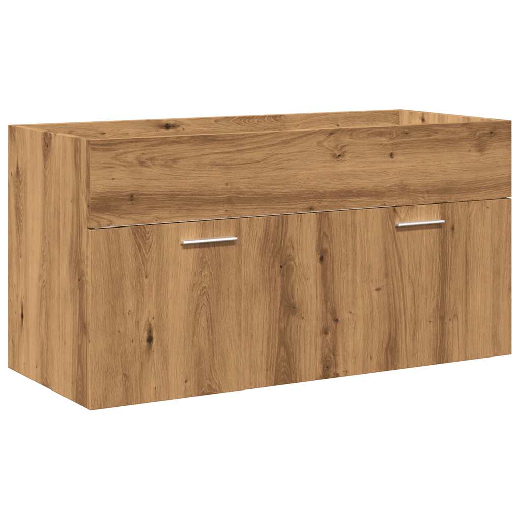 vidaXL 5-tlg. Badmöbel-Set Artisan-Eiche Holzwerkstoff