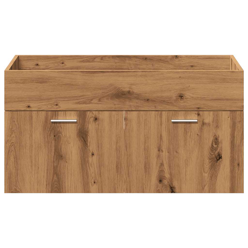 vidaXL 4-tlg. Badmöbel-Set Artisan-Eiche Holzwerkstoff