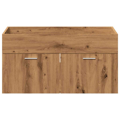 vidaXL 4-tlg. Badmöbel-Set Artisan-Eiche Holzwerkstoff