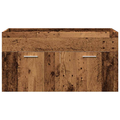 vidaXL 5-tlg. Badmöbel-Set Altholz-Optik Holzwerkstoff