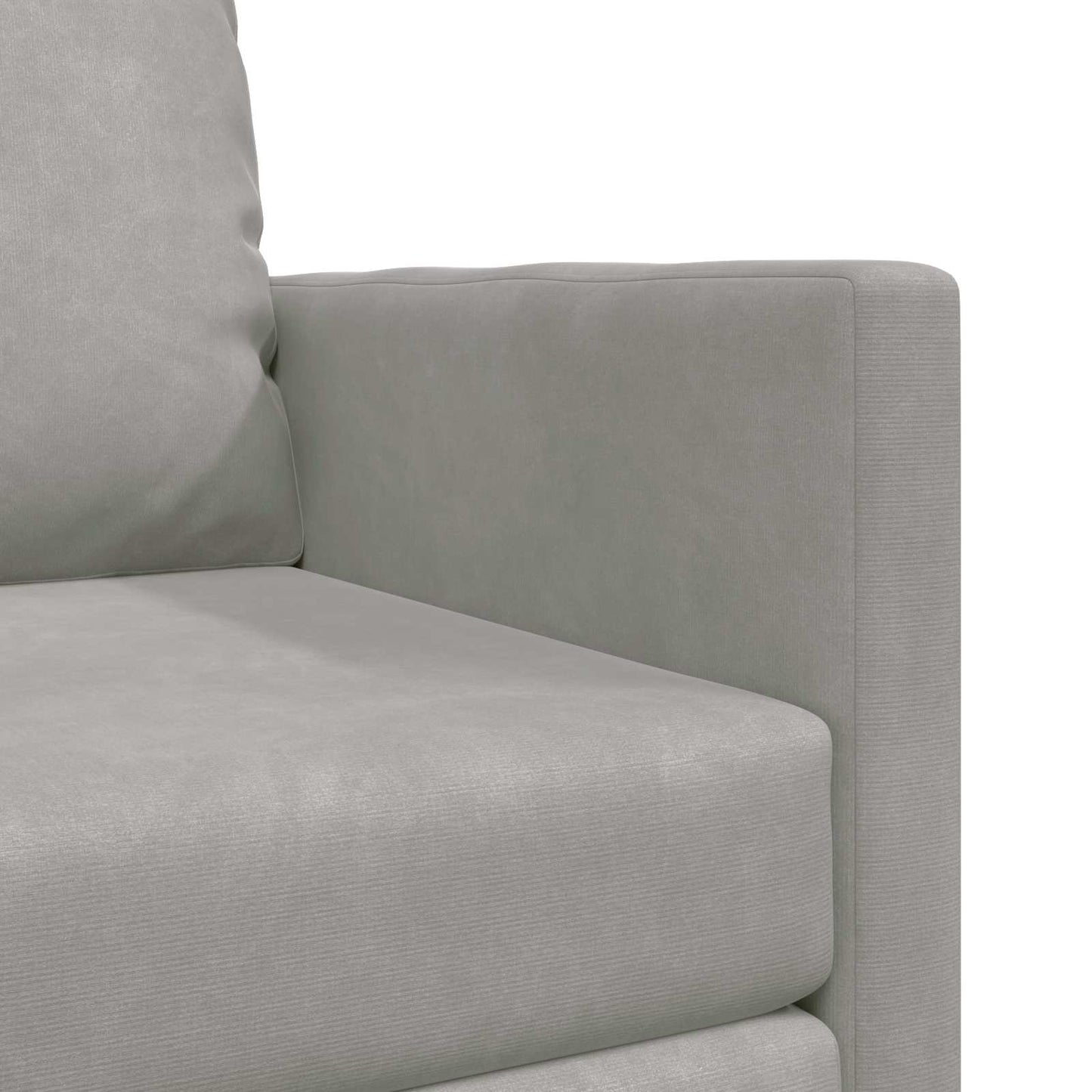 vidaXL Canapé-Lit 60 cm Gris Clair Velours