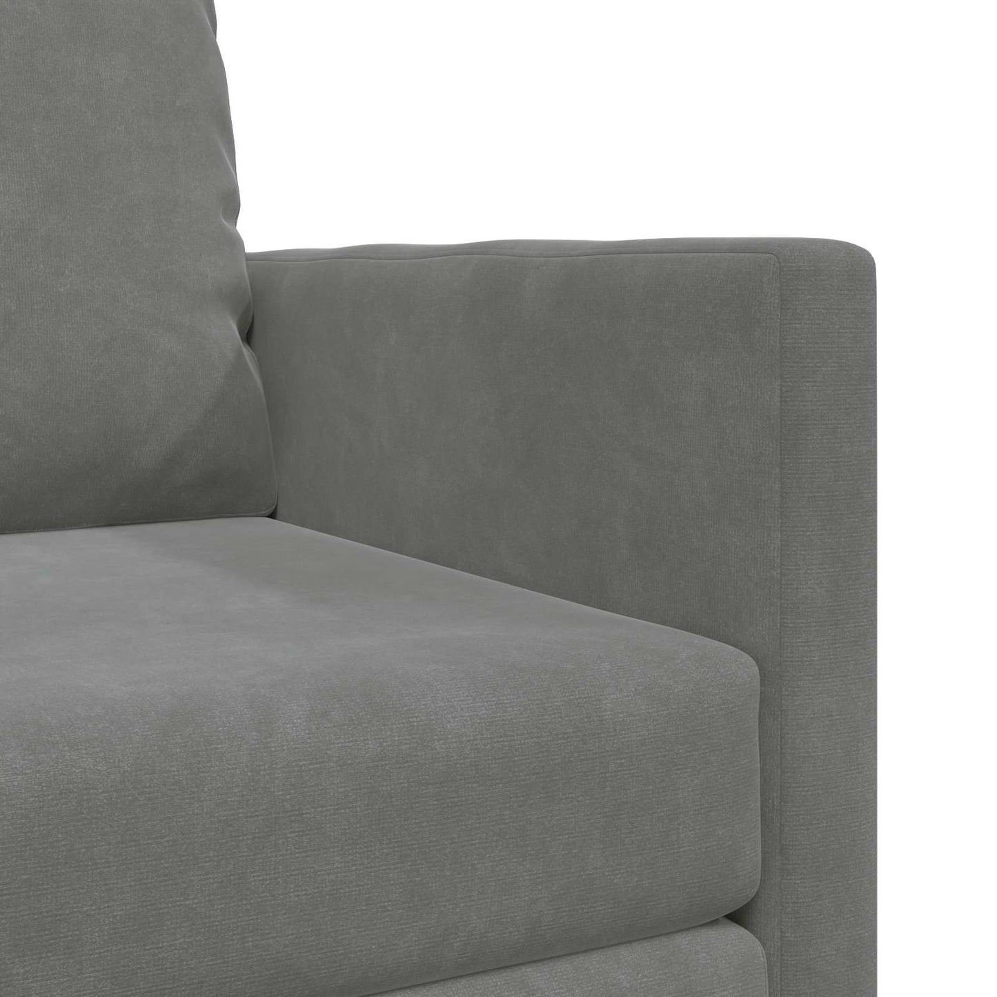 vidaXL Canapé-lit 60 cm Gris foncé Velours