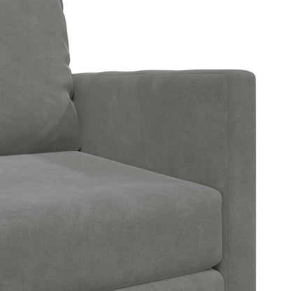 vidaXL Canapé-lit 60 cm Gris foncé Velours