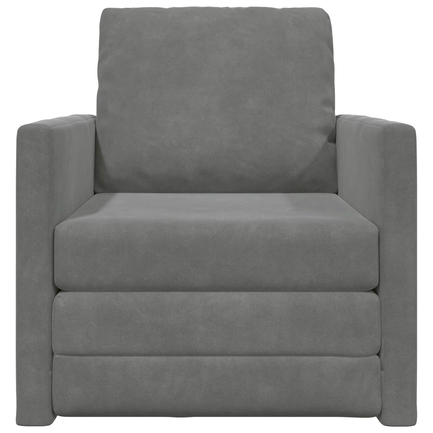vidaXL Canapé-lit 60 cm Gris foncé Velours