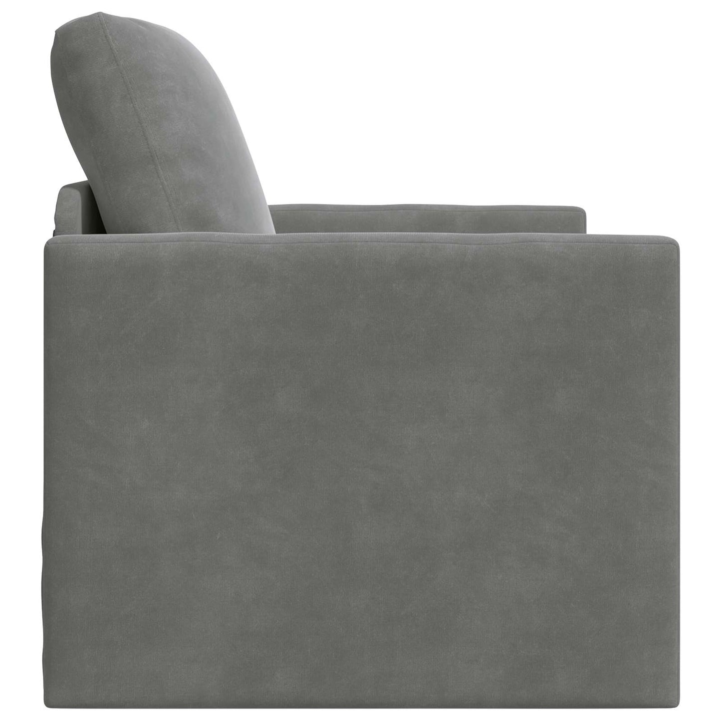 vidaXL Canapé-lit 60 cm Gris foncé Velours