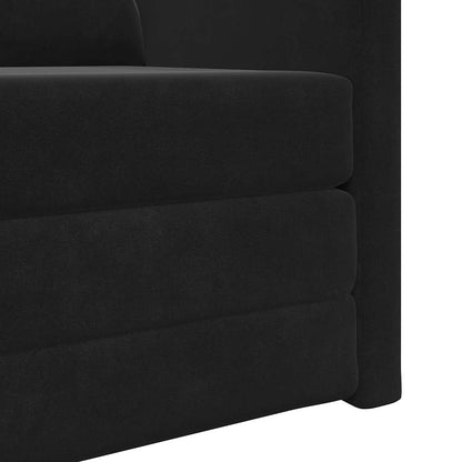 vidaXL Schlafsofa Schwarz 74 x 77 x 81 cm Samt
