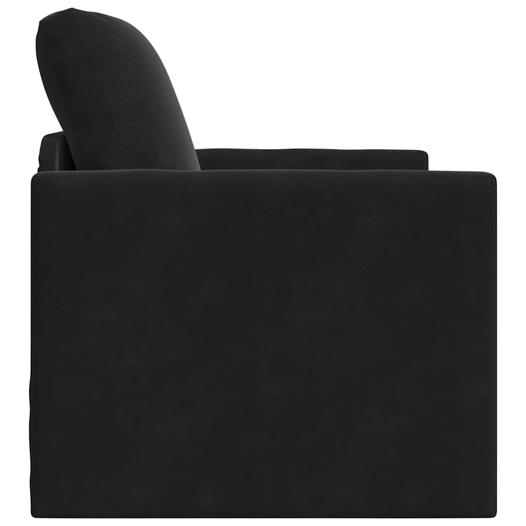 vidaXL Schlafsofa Schwarz 74 x 77 x 81 cm Samt