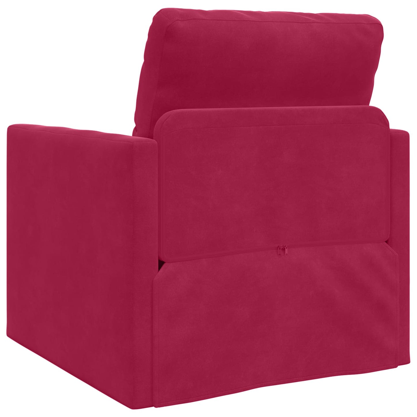 vidaXL Canapé convertible 60 cm Velours Rouge vin