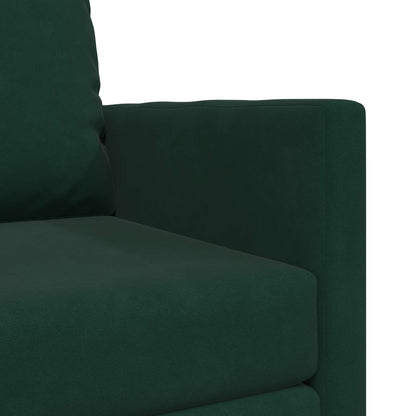 vidaXL Canapé-lit 60cm Velours Vert Foncé