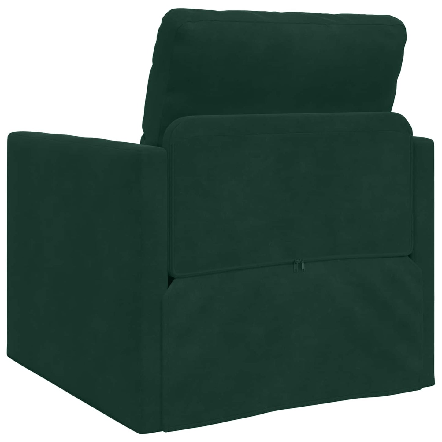 vidaXL Canapé-lit 60cm Velours Vert Foncé
