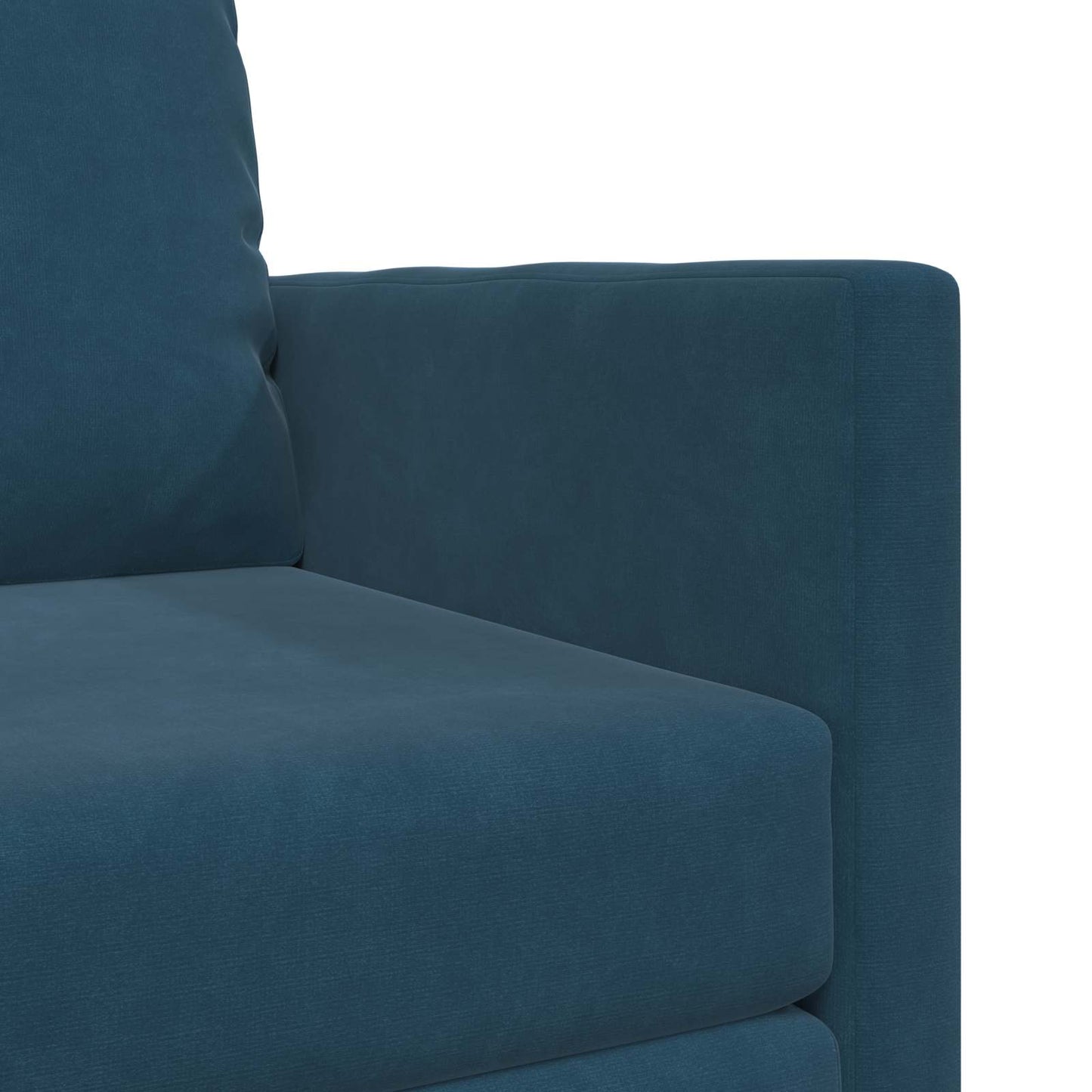Schlafsofa 60cm Blau Samt