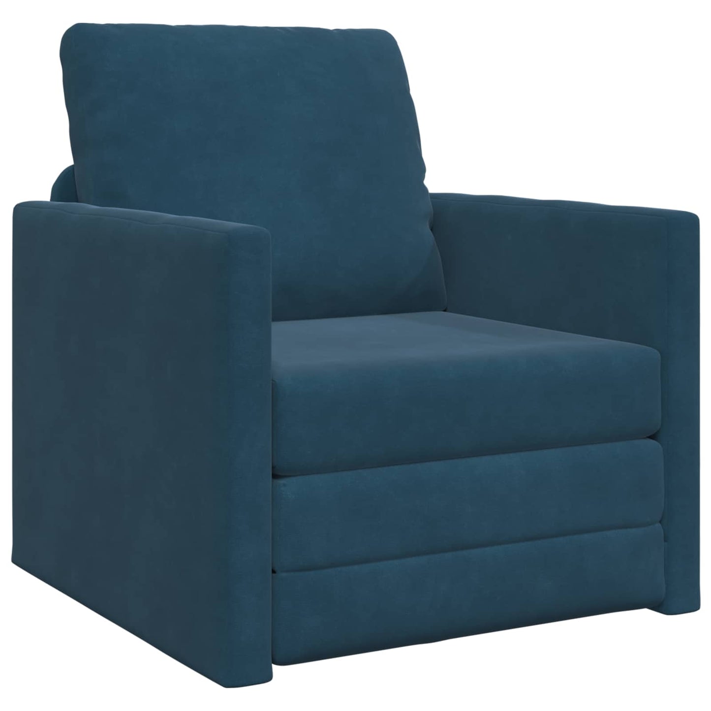 Schlafsofa 60cm Blau Samt