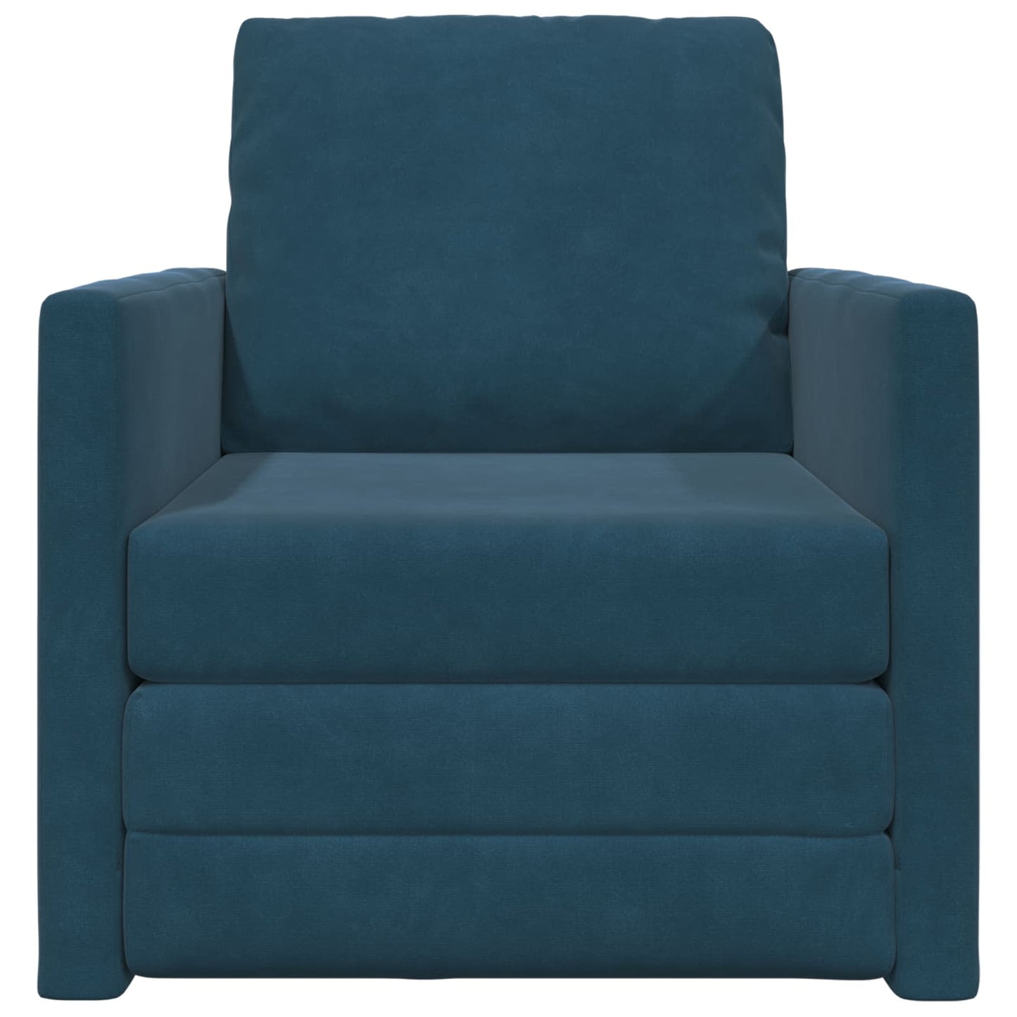 Schlafsofa 60cm Blau Samt