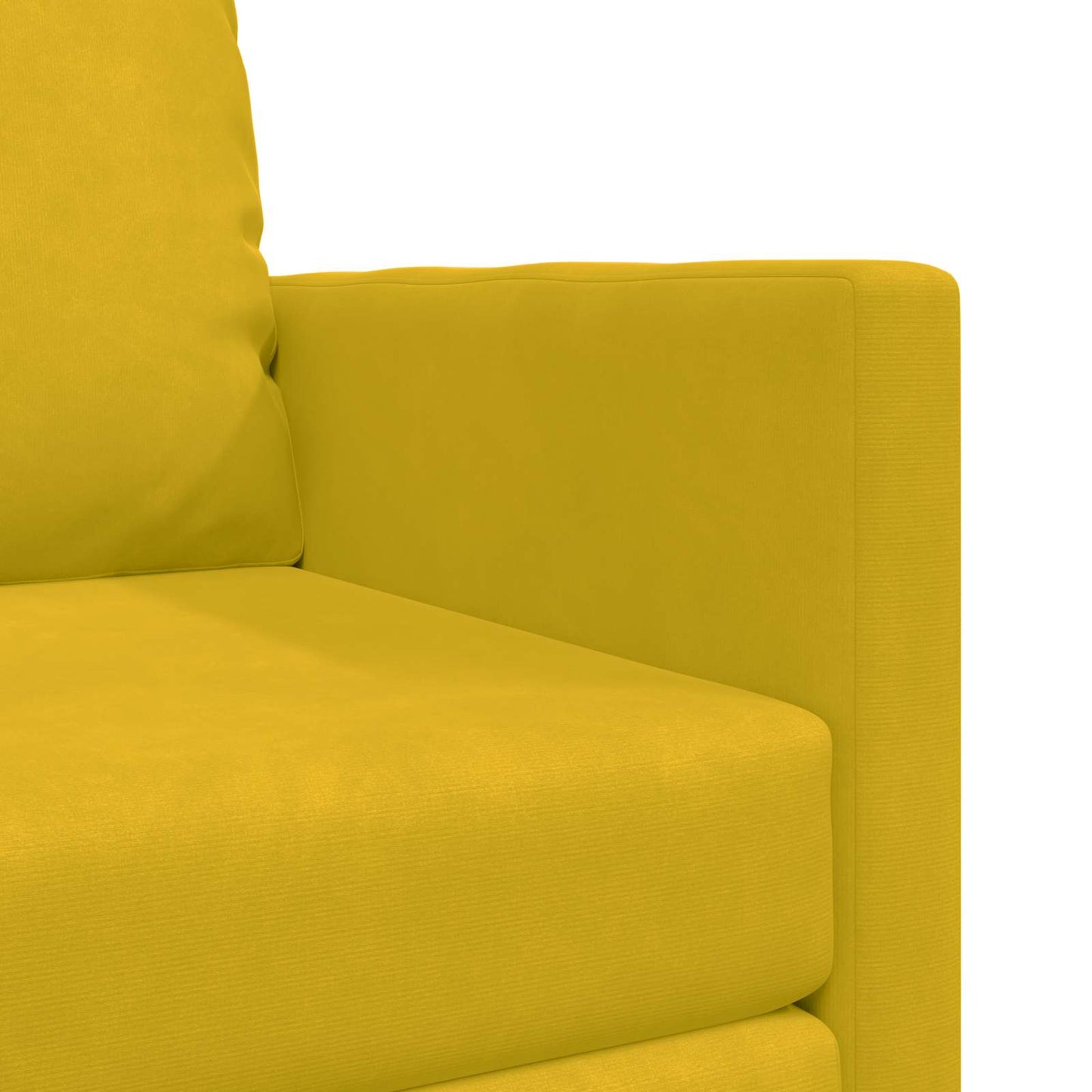 vidaXL Canapé-lit 60 cm Jaune foncé Velours
