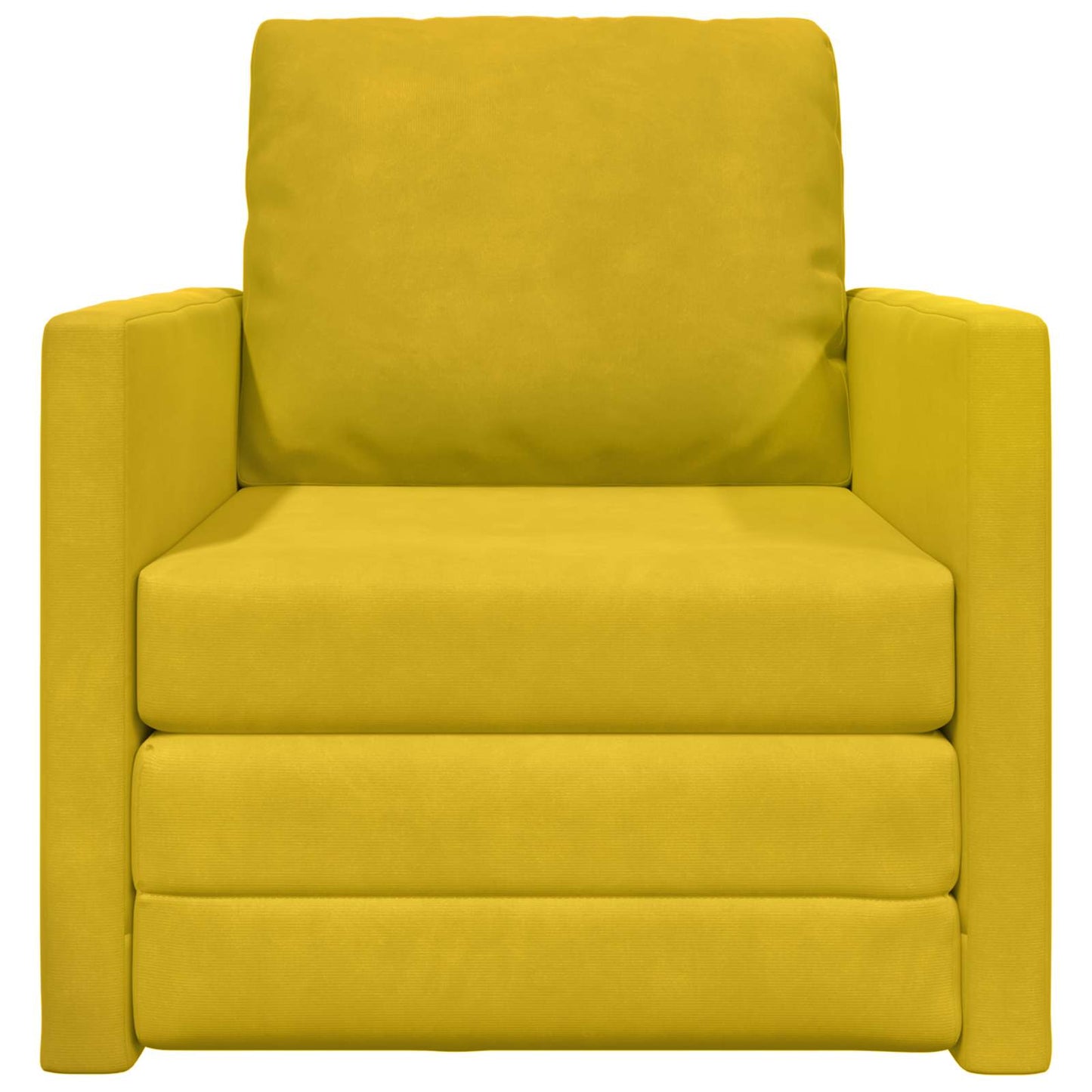 vidaXL Canapé-lit 60 cm Jaune foncé Velours