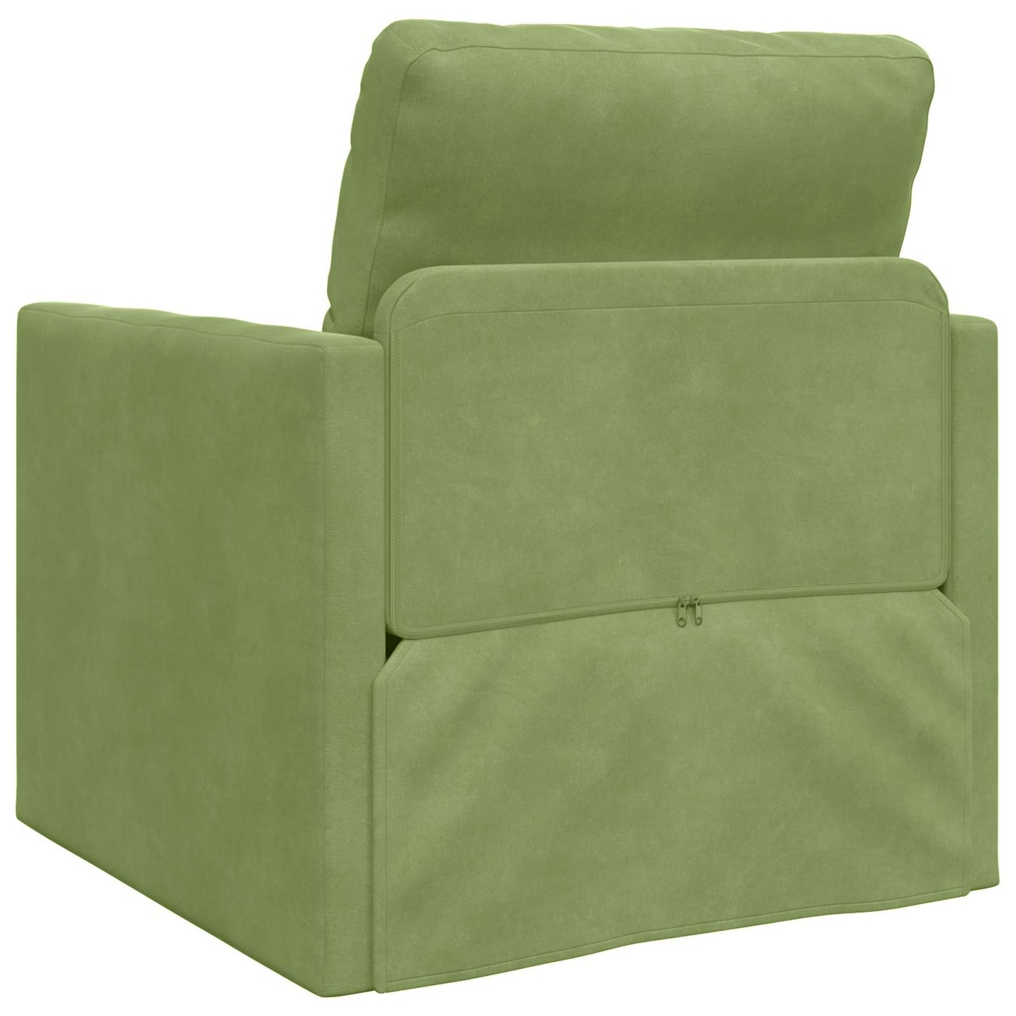 vidaXL Canapé-lit 60cm Vert clair Velours