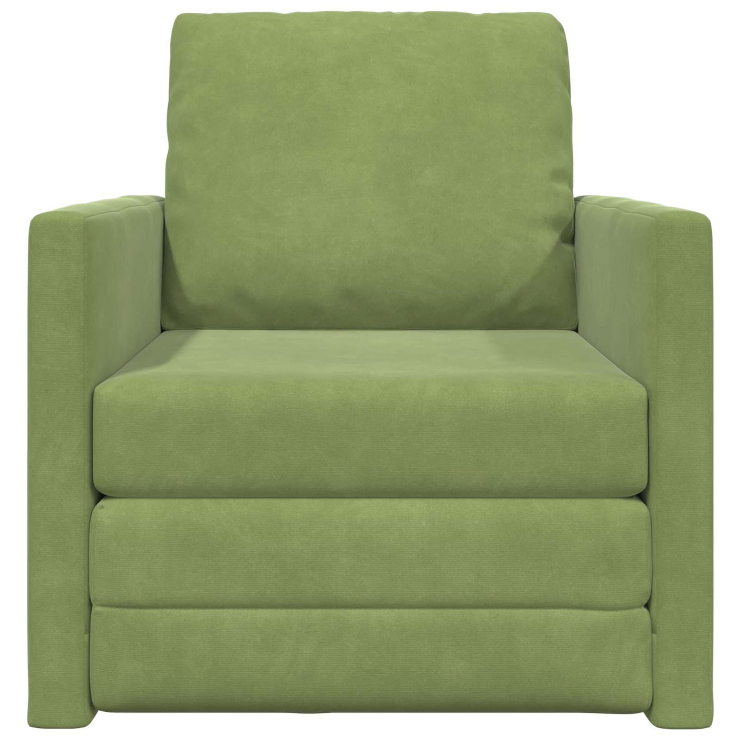 vidaXL Canapé-lit 60cm Vert clair Velours