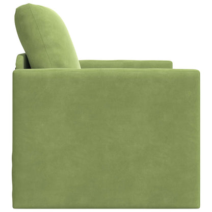 vidaXL Canapé-lit 60cm Vert clair Velours
