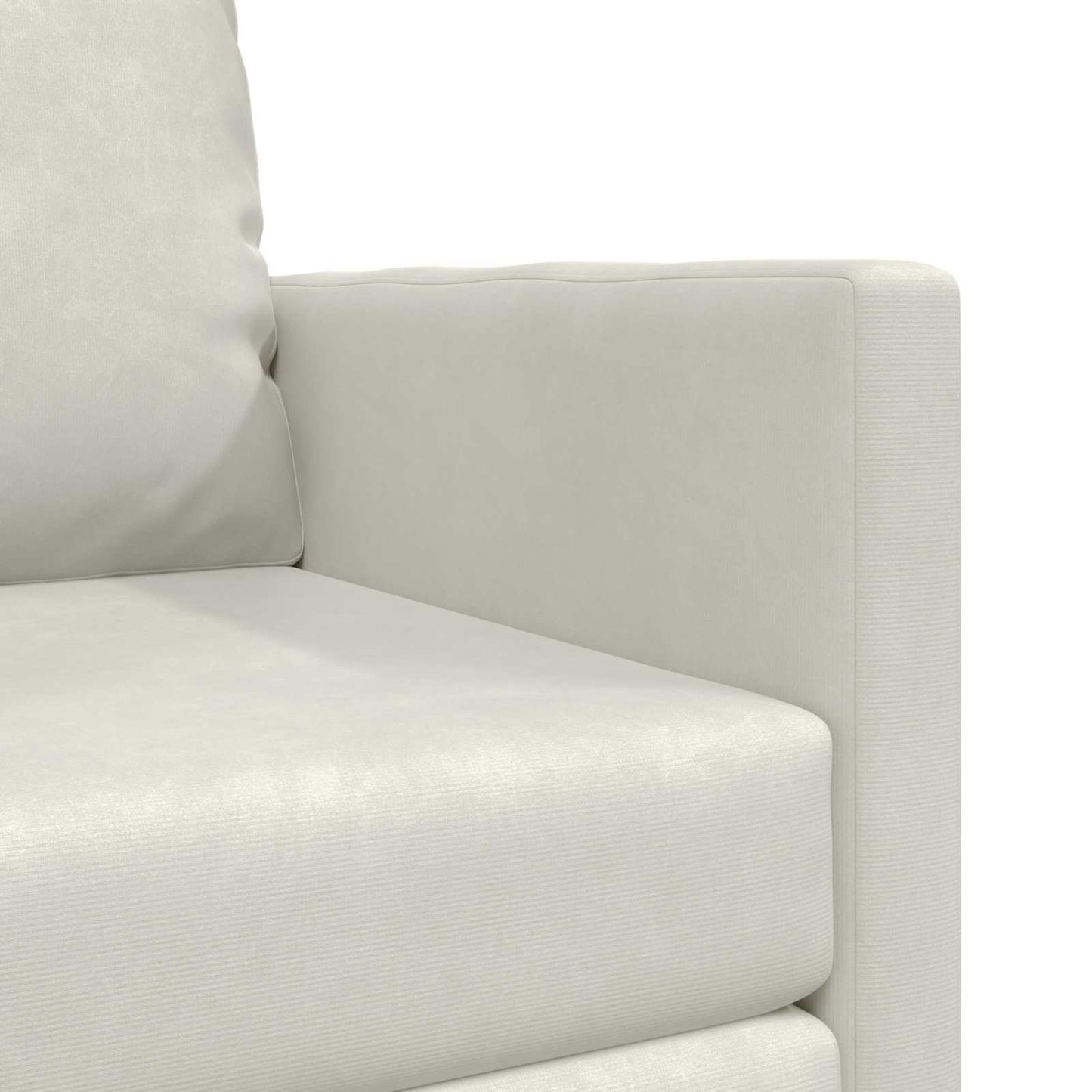 vidaXL Canapé-lit 60 cm Crème Velours