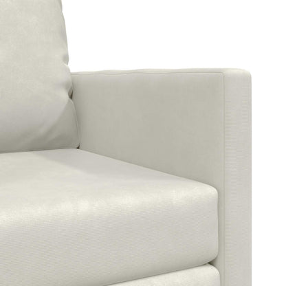 vidaXL Canapé-lit 60 cm Crème Velours