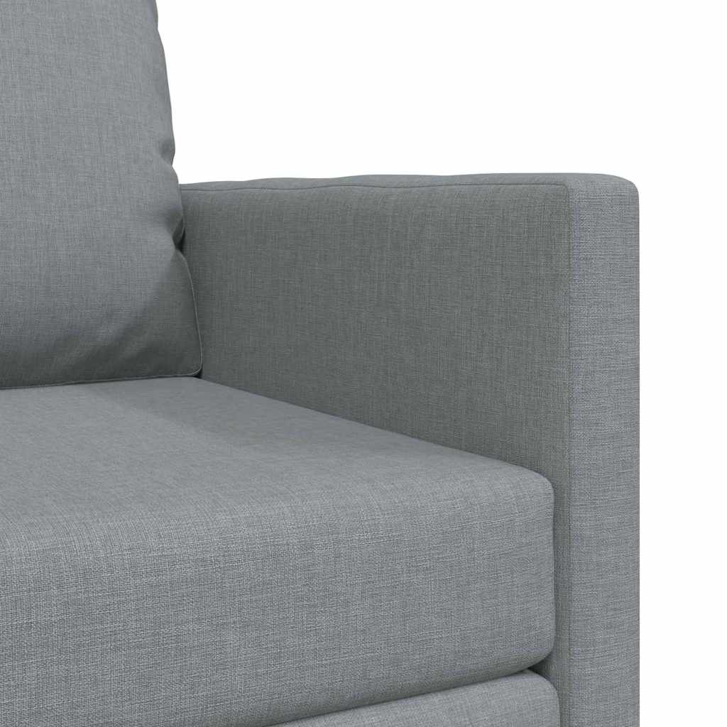 vidaXL Canapé convertible 60 cm Gris clair Tissu