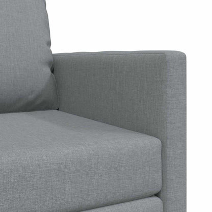vidaXL Canapé convertible 60 cm Gris clair Tissu
