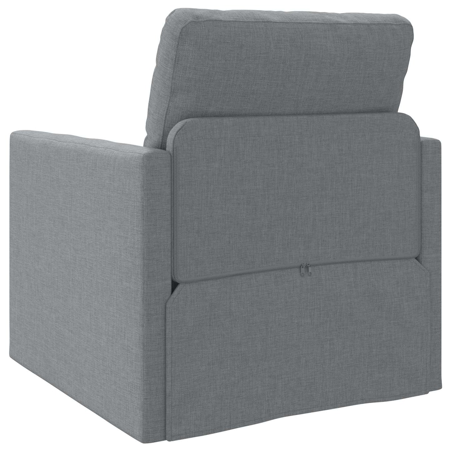 vidaXL Canapé convertible 60 cm Gris clair Tissu