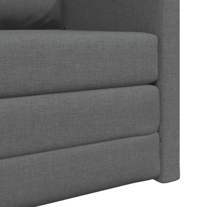 vidaXL Canapé-lit 60 cm Gris foncé Tissu