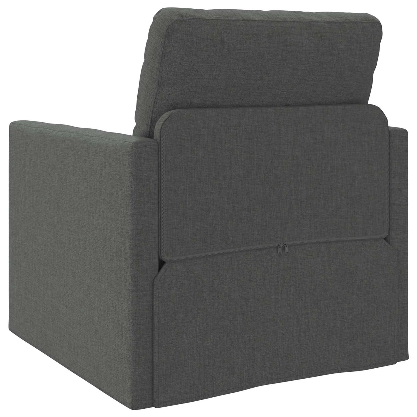 vidaXL Canapé-lit 60 cm Gris foncé Tissu