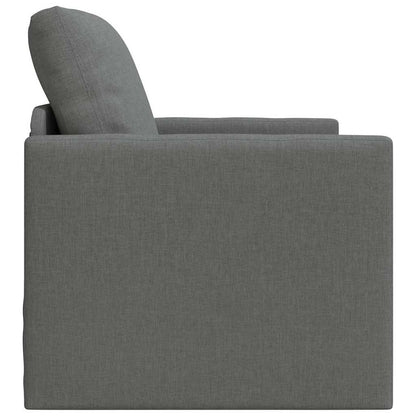 vidaXL Canapé-lit 60 cm Gris foncé Tissu