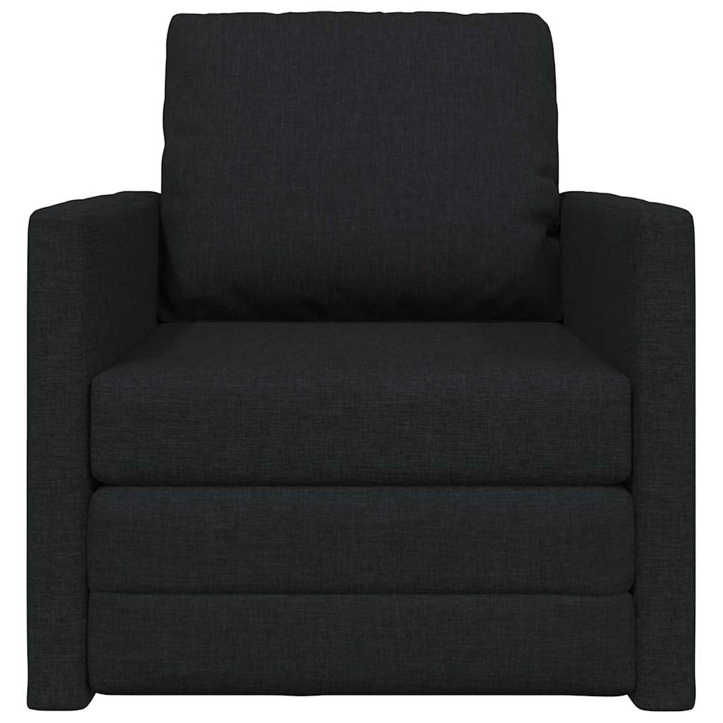 Schlafsofa 60cm Schwarz Stoff