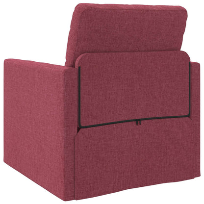 vidaXL Canapé-lit 60 cm Rouge bordeaux Tissu