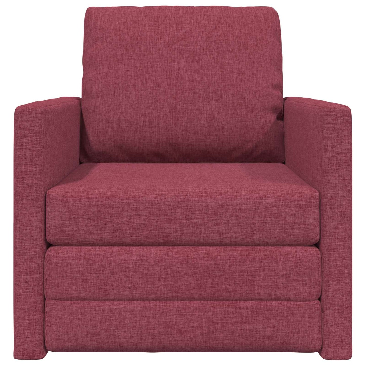vidaXL Canapé-lit 60 cm Rouge bordeaux Tissu