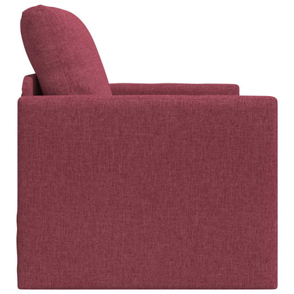 vidaXL Canapé-lit 60 cm Rouge bordeaux Tissu